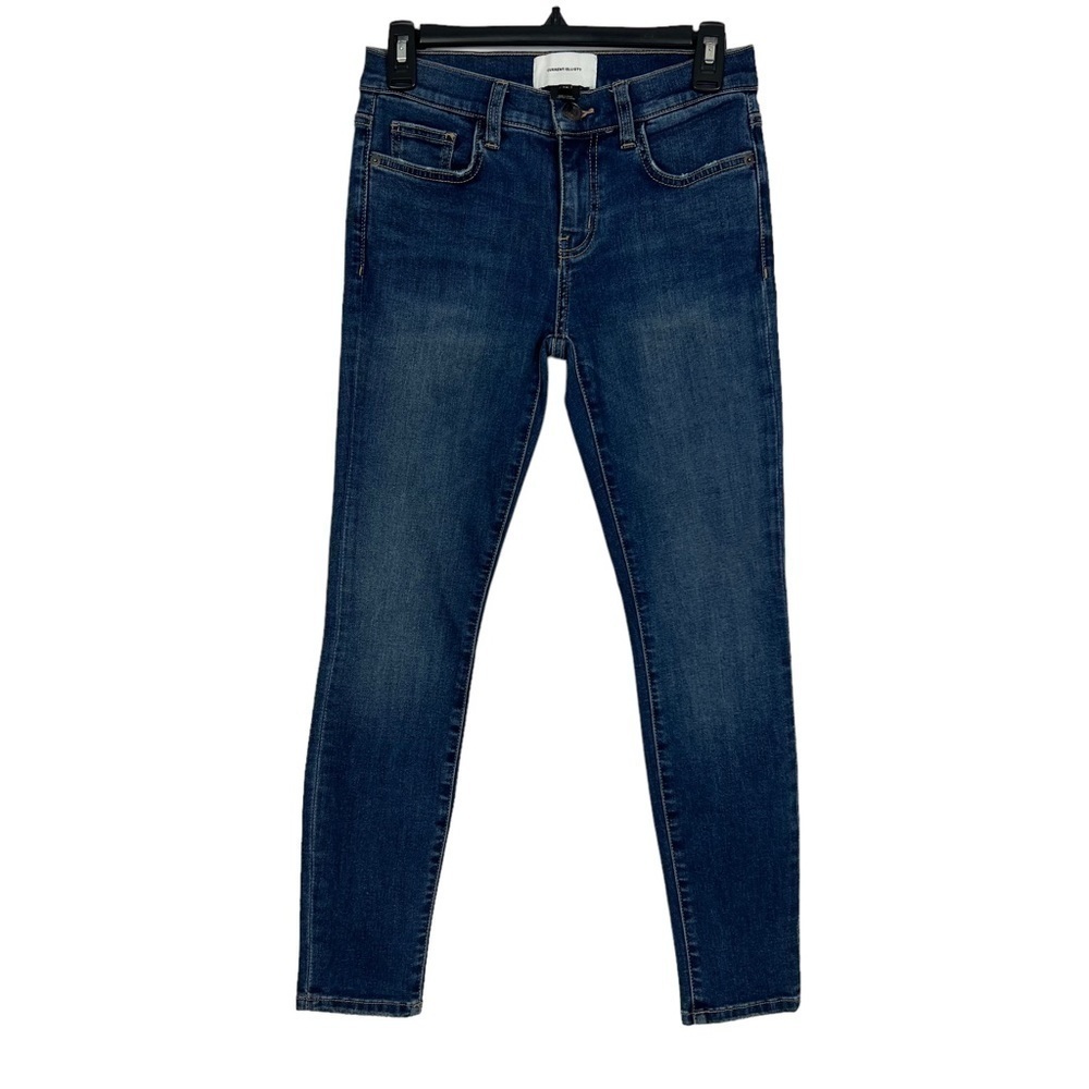 Current/Elliott Women’s Blue Jeans Sz 25 Stretch Distressed Dark Wash Pockets